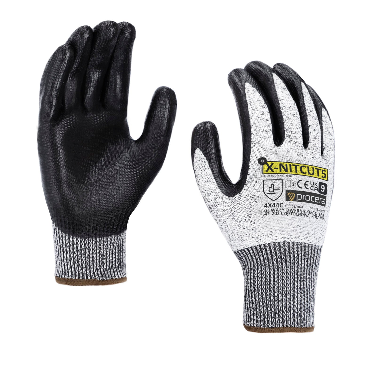 Schnittschutzhandschuh mit dunkler Beschichtung