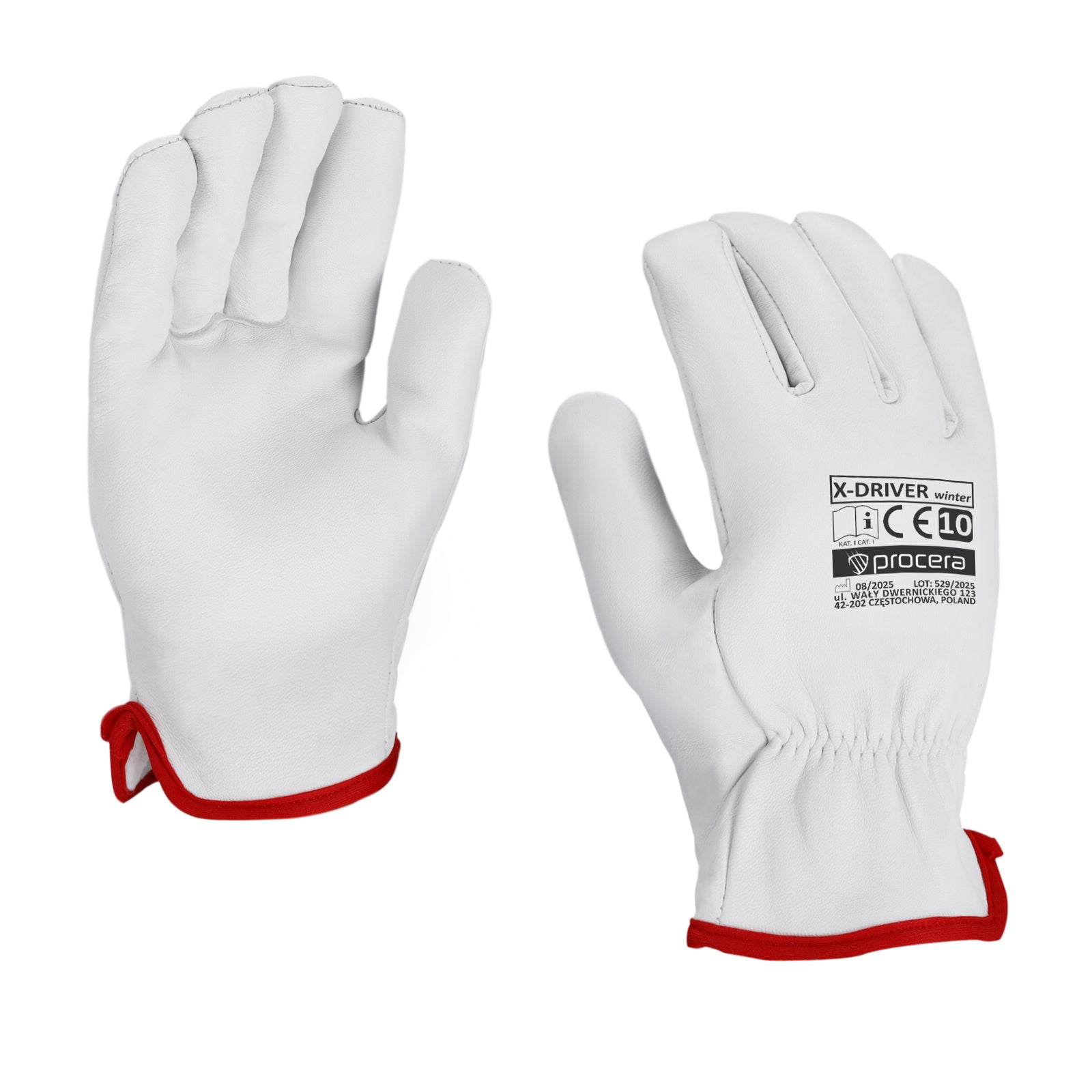 Gefütterter Lederhandschuh für Winterarbeiten
